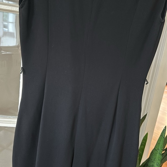 Black “evening” jumpsuit with elegant satin lapel. Missing fabric belt. - Picture 7 of 7